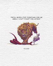 Load image into Gallery viewer, "He Will Never Stop Fighting For Me"