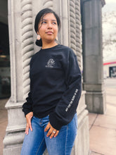 Load image into Gallery viewer, “He Will Never Stop Fighting For You” - Sweatshirt with Sleeve Text