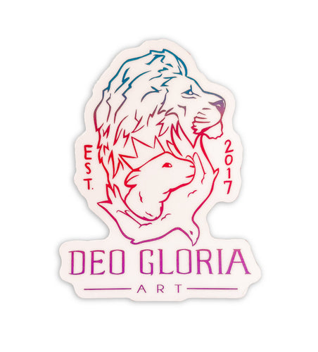 Deo Gloria Art Logo - Sticker