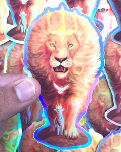 "The Lamb's Reign" Holographic Sticker