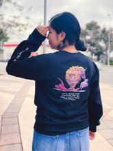 Load image into Gallery viewer, “He Will Never Stop Fighting For You” - Sweatshirt with Sleeve Text
